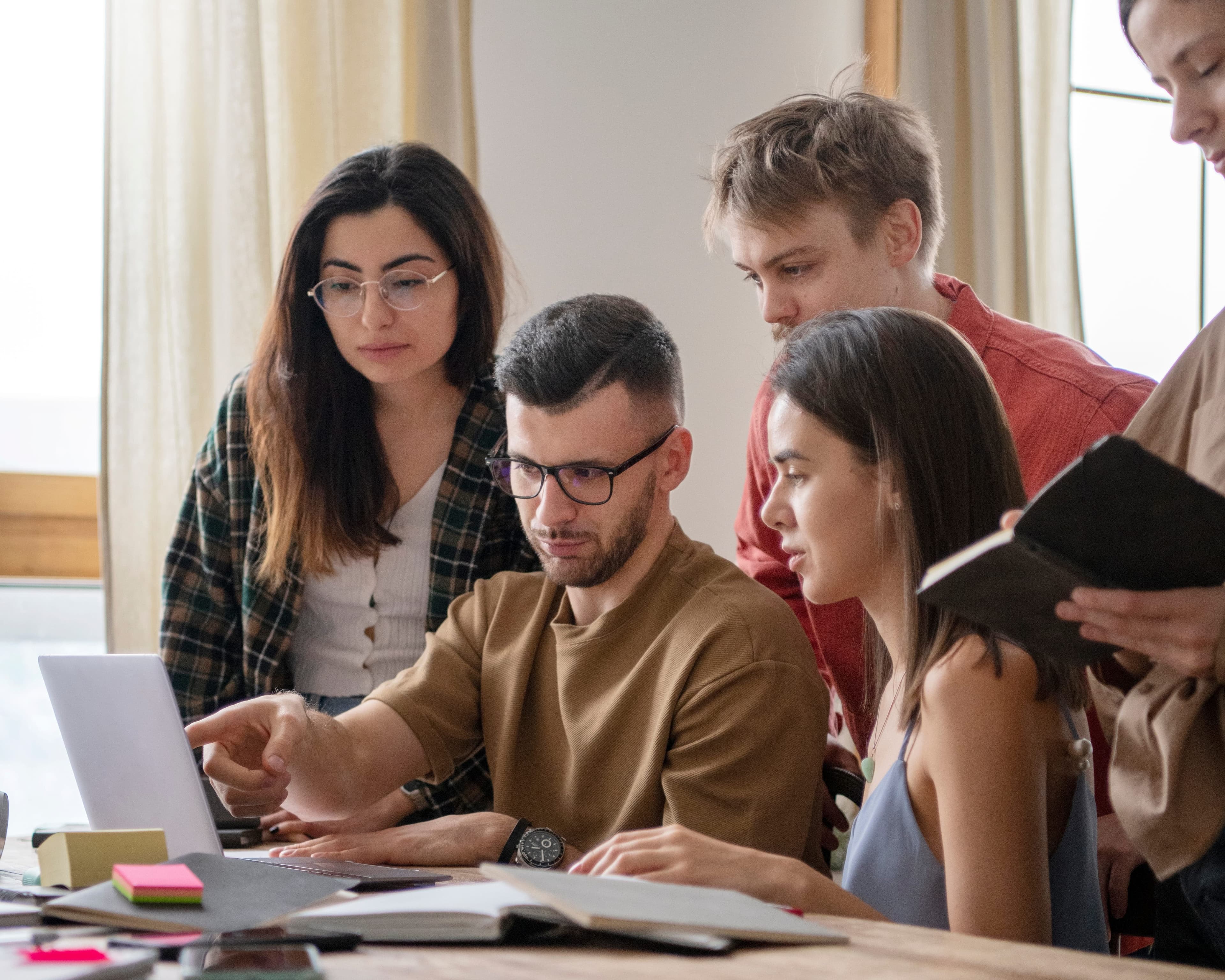 Students learning